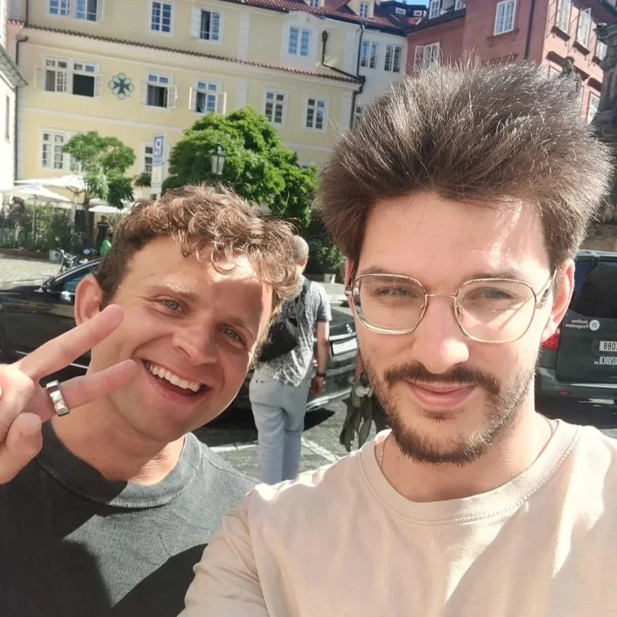 Cosme Valera with Jack Mallers at BTCPrague 2025