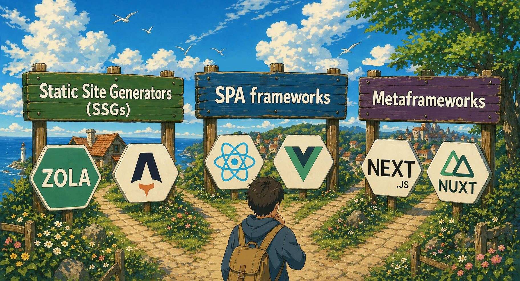 Cover for SPAs vs SSGs vs Meta-frameworks